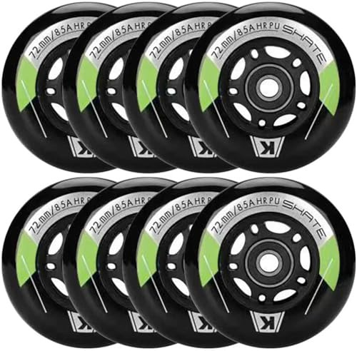 Inline Skate Rollen 80mm 76mm 72mm - 8 Stück Inline Skate Räder 85a inliner rollen mit kugellager ABEC9 | Inliner Skate Räder für K2 Hudora Gonex Apollo