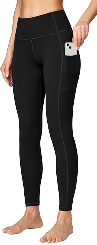 Ewedoos Sport Leggings mit Taschen Damen Sporthose Damen Lang Laufhose Yogahose Sportleggins Blickdicht Weich