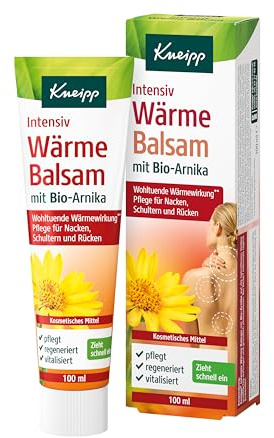 Kneipp Intensiv Wärme Balsam mit Bio-Arnika - Pflege für Nacken, Schultern und Rücken - 100ml