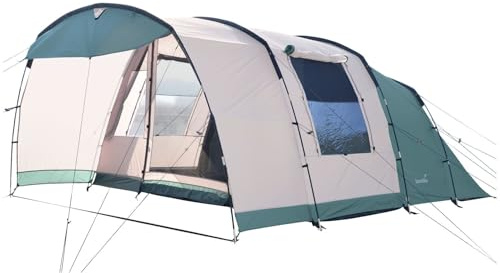 Skandika Tunnelzelt Hafslo Sleeper Protect | Zelt für Camping, 4/5/6 Personen, wasserdicht, eingenähter Zeltboden, 5000mm Wassersäule, Vorzelt, schwarze Schlafkabine | Zelte, Campingzelt, Familienzelt