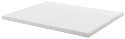 Juskys Topper 140 x 200 cm Weiß aus Memoryschaum mit 7 Zonen | Matratzentopper & Matratzenauflage, Wellenprofil, atmungsaktiv, Bezug waschbar, pflegeleicht, H2-H3, 7 cm
