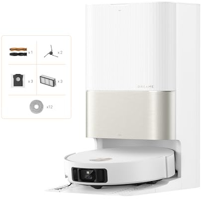 dreame X50 Ultra Complete Saugroboter mit Wischfunktion,20.000Pa Saugkraft,6 cm Hindernisfreiheit, mit Wischfunktion&Hebarem Wischmopp,KI-Hindernisvermeidung und 360° Navigation