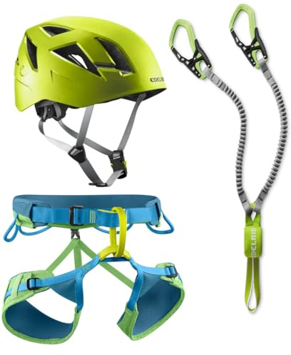 EDELRID Klettersteigset Cable Kit 6.0 + Gurt Größe S + Kletter-Helm