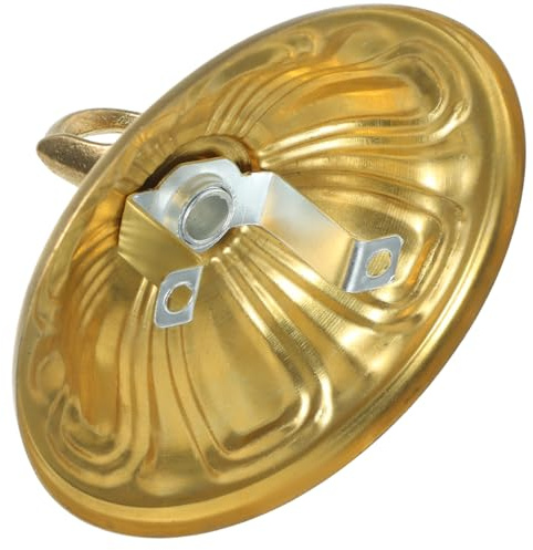 IMIKEYA Baldachin Lampe Deckenbaldachin Lampen Abdeckung Lampenanschluss Decke Lampenbaldachin Geteilte Deckenrosette Hängeleuchte Baldachine Vintage Messing Kronleuchter Haken Kupfer Gold