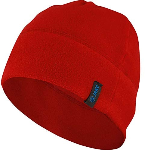 JAKO Unisex Fleecemütze, Rot, S-M