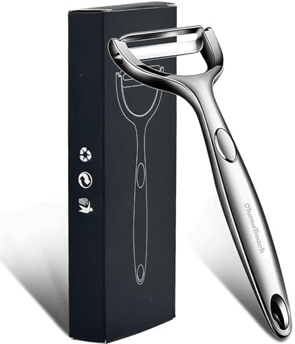 Der Sparschäler ist aus rostfreiem, leicht abziehbarem und dickem Material gefertigt.kartoffelschäler.gemüseschäler.spargelschäler.schäler küche.potato peeler. potapeeler