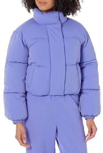 Amazon Essentials Damen Kurze Steppjacke Winterjacke Puffer mit Reißverschluss für Winter