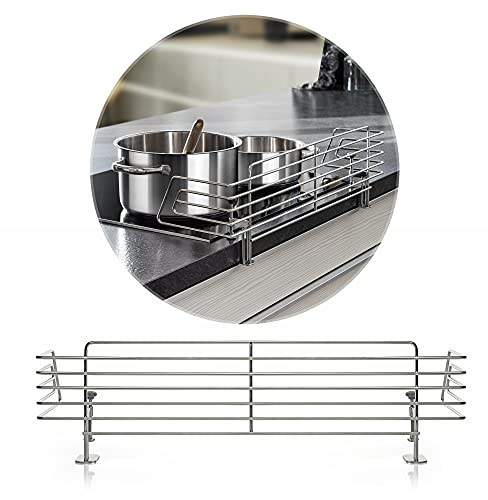 reer CLASSIC Herdschutzgitter aus Edelstahl | 65 cm | spühlmaschinenfestes Herdgitter | stabile Herdsicherung ohne Bohren | Kinder Herdschutz | Kindersicherung für Ceranfeld & Induktion