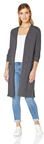 Amazon Essentials Damen Leichter, Länger Geschnittener, Langärmliger Cardigan-Pullover Mit Offener Vorderseite (In Übergröße Erhältlich)