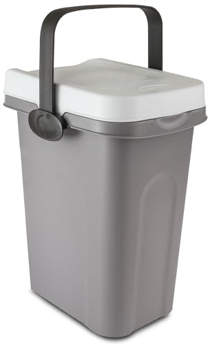 Windeleimer Geruchsdicht 7L Weiß Biomülleimer Küche Bio Mülleimer Eimer Bin