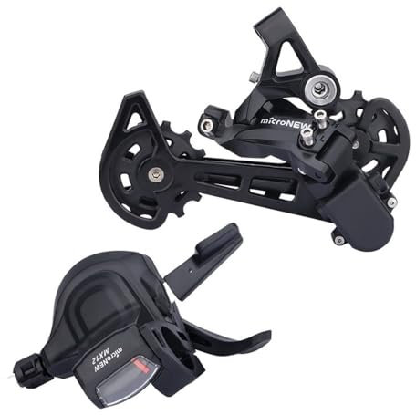 QAINKUN Fahrrad Schaltwerk 1x12 Speed ​​Mountainbike Schaltgruppen Legierung Nylon 13T Schaltwerk MTB Fahrrad Schalthebel rechte Seite Schaltwerke(SL-RD)