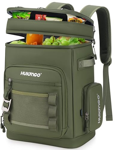 Hulongo Großer Faltbar Wasserdichter Isolierter Kühlrucksack, | Auslaufsicher