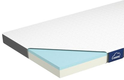 Genius Eazzzy Topper Classic 180x200cm Höhe 7 cm H2 H3 - orthopädische Matratzentopper für Matratze & Boxspringbett aus Gelschaum | Matratzenauflage 180x200 für Allergiker + Bezug