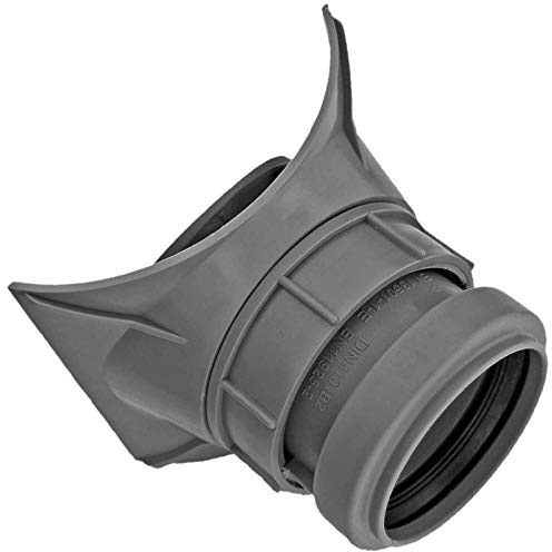 MegaHaustechnik HT Anschraubabzweig DN110 x DN50 mit Dichtung an Rohr Außendurchmesser 110mm mit Steck Muffe DN50 für Rohr Außendurchmesser 90mm Abwasser Abfluss Kunststoff grau