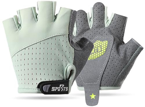 FYting Fahrradhandschuhe Kinder,Reithandschuhe Kinder,Fingerlose Handschuhe,Bequeme Atmungsaktive, Schutzpalmen für Eislauf, Roller,Sportarten Im Freien, Sportunterricht(Rosa,M)