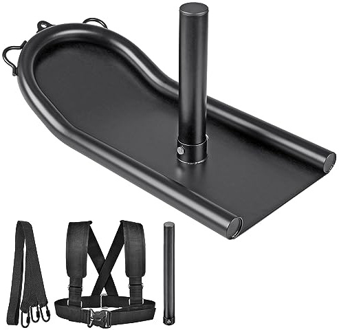 Kipika Gewichtsschlitten, Push-Pull-Fitnessschlitten, Fitness-Krafttrainingsschlitten, Speed-Trainingsschlitten für sportliche Übungen, Geschwindigkeitsverbesserung, leicht durch Hindernisse