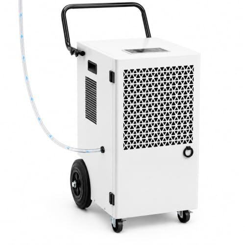 Megonia 120L/Tag Kompressor Elektrischer Luftentfeuchter: Raumentfeuchter Keller mit Pumpe und Ablassschlauch 300m²/600m³Leistung Entfeuchter Badezimmer 24H Timer Trocknung von Wäsche
