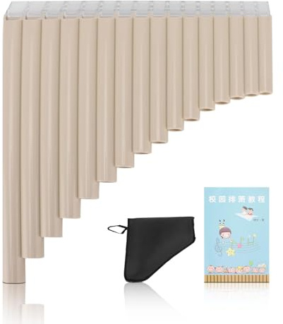 Panflöte, C-Taste Panflöten mit Bunte Pappe Tragetasche, Leicht zu Erlernen ABS Holzblasinstrumente Panflötenmusik Holzblasinstrumente Traditionelle Musikinstrumente Für Kinder Erwachsene Anfänger