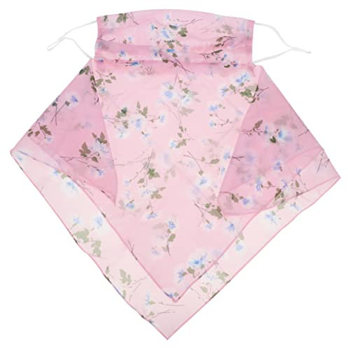 FRCOLOR Modische Sonnenschutzmaske aus Chiffon für Damen Leicht und Hautfreundlich für Draußen als Halsschal und Gesichtsschleier