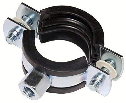 10 Stück Schraubrohrschellen Rohrschelle Stahl verzinkt (32-35 mm / 1")