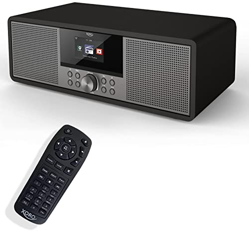 XORO HMT 600 V2 Internetradio, CD-Player, DAB+/UKW, WLAN, Spotify Connect | Stereo-Lautsprecher, Bluetooth, USB-MP3-Player, Podcasts, MP3-Streaming (UPnP) und App-Fernbedienung