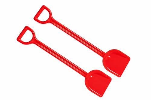 Hape E4076 Starke Schaufel 40cm, rot | Sandspielzeug (Packung mit 2)