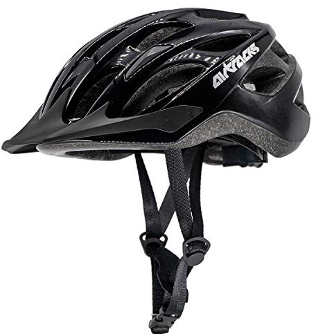Airtracks Fahrradhelm Star K-60 mit Visier | In-Mold Radhelm, 270 g leicht, 25 Belüftungsöffnungen, abnehmbares Visier, FS-6 Verstellsystem, EN 1078 – Damen und Herren