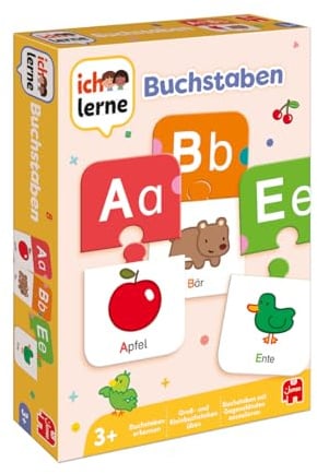 Jumbo Spiele Ich lerne Buchstaben - Lernspiele ab 3 Jahren - Buchstaben Spiel Kindergarten