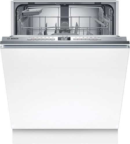 Bosch SMV4ETX08E, Serie 4, Smarter Geschirrspüler Vollintegriert 60 cm, Besteckkorb, Spülmaschine mit Programmassistent, besonders Leise, Rackmatic, Automatische Türöffnung, InfoLight, AquaStop