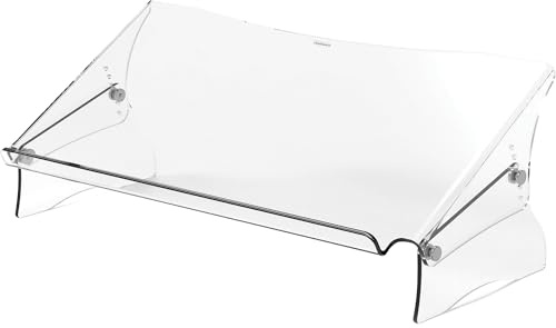 Fellowes Konzepthalter Clarity, höhenverstellbarer Vorlagenhalter für A4 und A3 Dokumente, ergonomischer Dokumentenhalter für das Büro, FIRA zertifiziert, Farbe: transparent