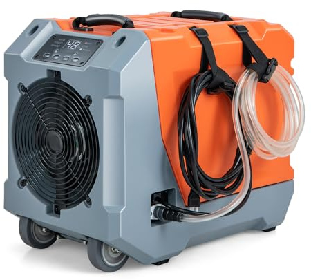 SOARS Bautrockner 85L/Tag, Luftentfeuchter elektrisch mit automatischer Abflusspumpe & Ablaufschlauch & Rädern, Raumentfeuchter mit 24H Timer & Verzögerte Startfunktion, für große Räume