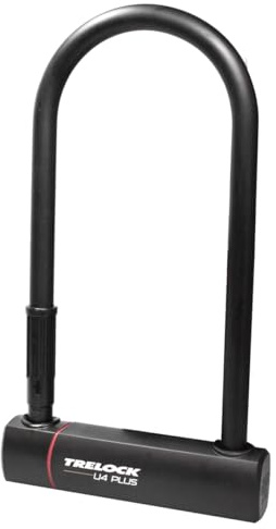 TRELOCK U4 Plus Fahrradschloss Bügelschloss 23cm Schwarz Art.Nr. 8005196