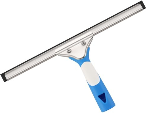 Mitclear Profi Fensterwischer(35cm), Streifenfreies Abzieher mit Silikonlippe, Fensterputzer mit Wischer, Fensterreiniger mit Abziehlippe, Fensterabzieher für Bad, Dusche, Fenster, Glas, Spiegel, Auto