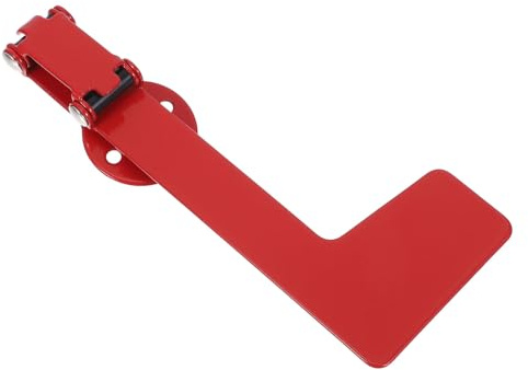 Toddmomy Ersatzflagge für Briefkasten Rote Eisenfahne mit Drehbarer Halterung Wetterfestes Briefkastenzubehör für Außenbriefkästen und Gemeinschaftsbriefkästen aus Stein und Holz
