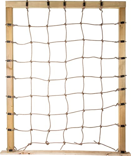 Small Foot Kletternetz mit Achterhaken, zur Befestigung an dreiseitigen Holzrahmen, für Kinder ab 3 Jahren, 11876 Spielzeug, Weiß