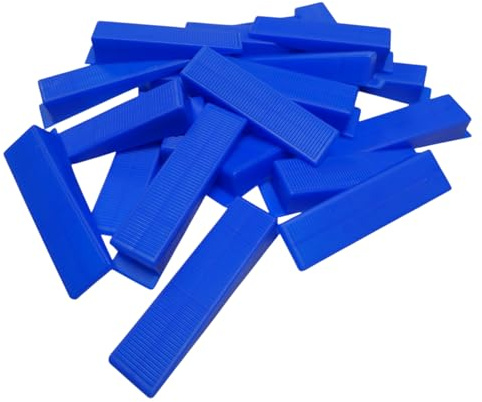 Fliesen Nivelliersystem flexibel wählbar - ROTTHUES - Laschen Keile Zange | Fliesenstärke 3-12mm, Fugenstärke 1mm bis 3mm (300, Keile Blau)