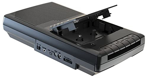 kassettenrekorder Portable Kassettenspieler Cassette Player Recorder Kassetten Digitalisieren auf USB mit Griff, Kopfhörer, Mikrofon, Lautsprecher