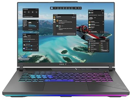 ASUS ROG Strix G16 G614JI Laptop | 16 WUXGA 165Hz/7ms 16:10 IPS Display | Intel Core i9-13980HX | 16GB RAM | 1TB SSD | NVIDIA RTX 4070 | Win11 Home | QWERTZ | Eclipse Gray | 3Monate GamePass
