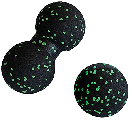 Schildkröt® Dual Massage Set, Duo-Ball, Massage Ball, Doppelball, Faszien-Trainingsset aus leichtem Schaumstoff, 960238