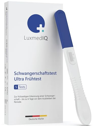 Schwangerschaftstest Ultra Frühtest - 6 Tage früher Testen (5 Stk.) | Über 99% Zuverlässig ab dem Tag der Ausbleibenden Periode