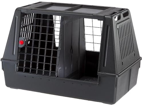 Ferplast Trasportino per Cani da Auto ATLAS CAR 100 SCENIC Trasporto Cani Auto con Agganci di Sicurezza Ottima Aerazione, 100 x 60 x h 66 cm.