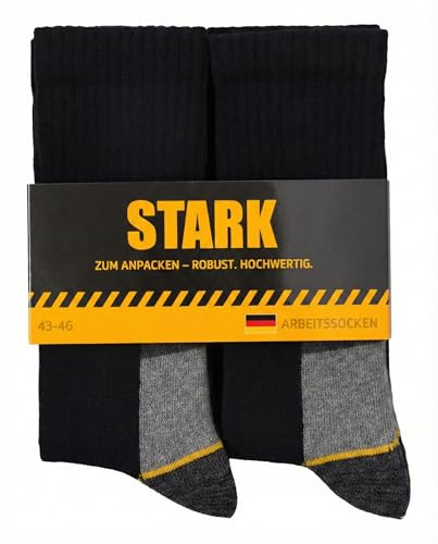 STARK Herren Arbeitssocken Atmungsaktiv Kurz | Lang | 6 | 8 | 12 Paar Hochwertig | Work Socks | Herrensocken | Socken Arbeit