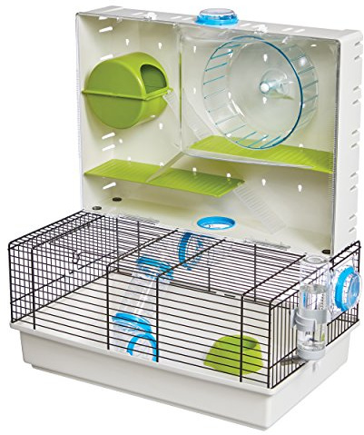 Midwest Homes for Pets Hamsterkäfig | Awesome Arcade Hamster Home (Weiß) | 47 x 29 x 54 cm