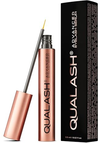 Wimpernserum für Long Lashes – QUALASH® Advanced Lash & Eyelash Serum 3,5 ml für schnell Wachstum, Testsieger mit patentierter QUA-X Wachstumsformel, sichtbare Ergebnisse in 4 Wochen klinisch getestet