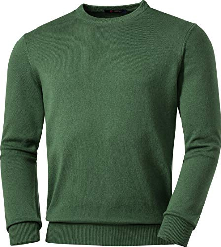 Royal Spencer Herren Rundhals-Pullover aus Kaschmir-Seide, Kaschmirpullover in Mehreren Farben, kuscheliger Winterpullover, angenehm zu tragen, Bordeaux, M - 3XL