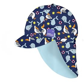 Bambino Mio, Wende-Sonnenhut für Babys und Kleinkinder, Mütze mit Nackenschutz, LSF40+