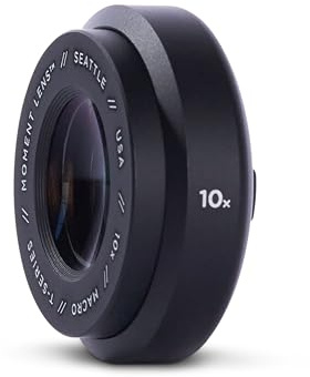 Moment 10x Macro Lens | Brennweite 34,8mm | 10-Fach-Makroobjektiv für Smartphone-Kamera | ideal für Bilder in Lebensgröße von kleinsten Objekten | T-Serie