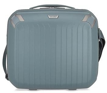 travelite Handgepäck Kosmetikkoffer Hartschale mit recyceltem Innenfutter, Gepäck Serie ELVAA: Stylisches Beautycase mit Schutzecken + Aufsteckfunktion, 36 cm, 20 Liter