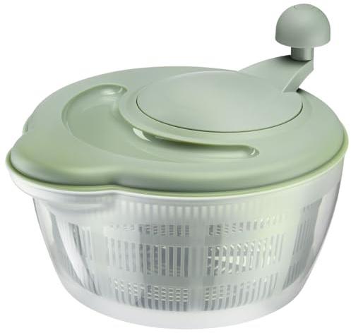 Westmark 2432224M Salatschleuder, Fassungsvermögen: 5 Liter, ø 26 cm, Kunststoff, BPA-frei, Fortuna, Mint-Grün, Standard