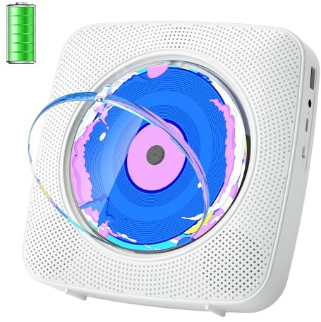 Kegaudio Radio mit CD-Player Tragbar CD Players Bluetooth mit Lautsprecher Kinder Frontanzeige Fernbedienung Unterstützung USB-Wiedergabe AUX-Wiedergabe